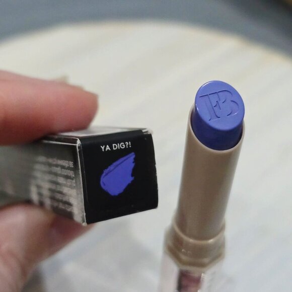 Fenty Beauty “Mattemoiselle” Lipstick – Ya Dig?! Blue, Plush Matte Finish, 1.7g - Picture 3 of 9